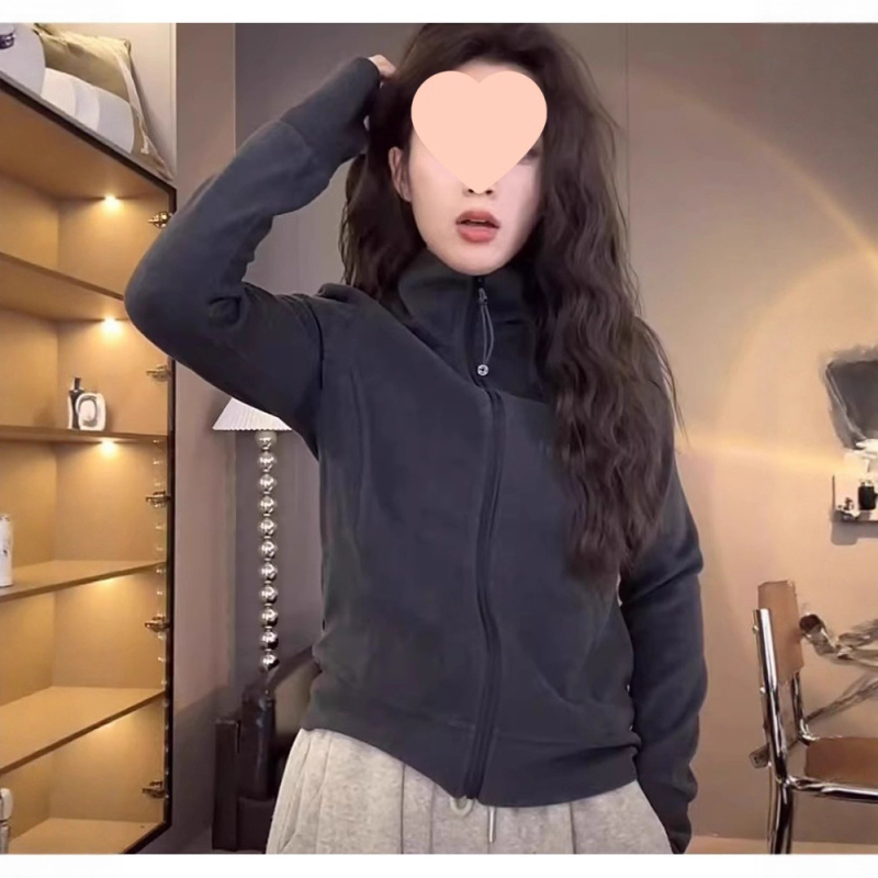 Top cardigan fără mâneci din fleece, stil prințesă, amestec bumbac-plasă, lungime normală 50–65 cm, primăvara 2025