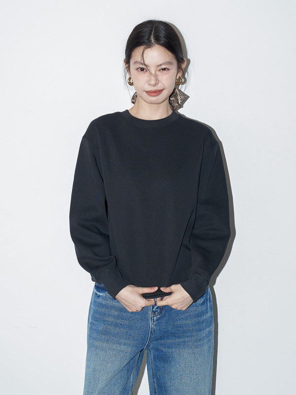 Hanorac din fleece pentru femei, guler rotund, mâneci lungi, croială lejeră, căptușeală groasă, toamna 2025