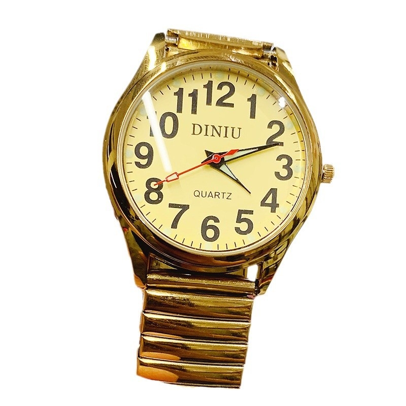 DN003 Ceas quartz luminos pentru femei, rezistență la apă 10 m, Mișcare 68, Carcasă și curea din aliaj