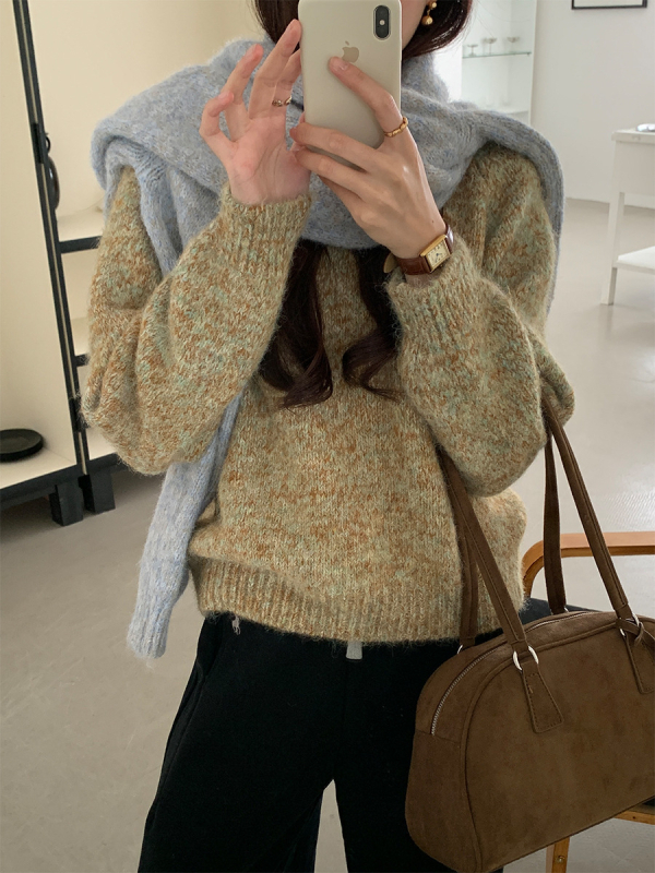 Pulover - stil korean/japonez casual, croi lejer, cu glugă, material poliester (grosime medie)