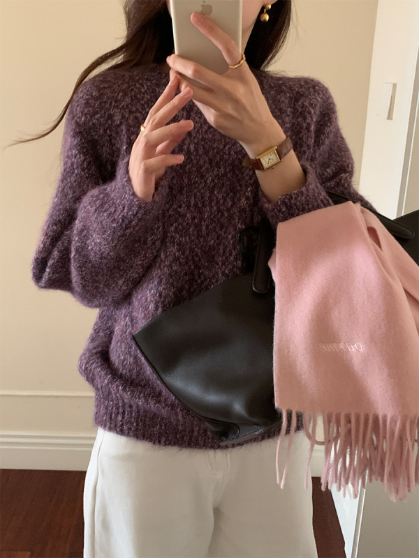 Pulover - stil korean/japonez casual, croi lejer, cu glugă, material poliester (grosime medie)