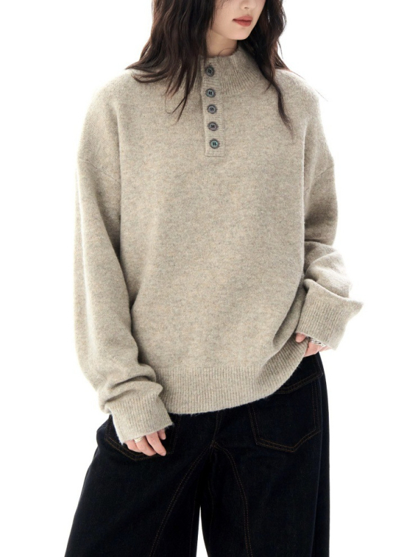 Pulover cu glugă pentru femei, guler înalt, croială lejeră, mâneci lungi, model unicolor, material poliester și nailon