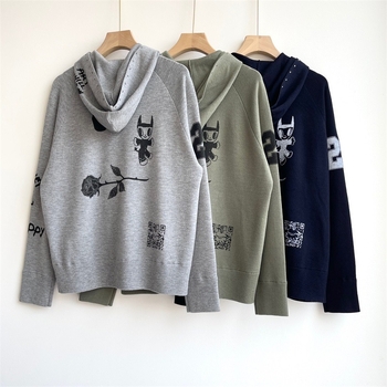 Naiste kašmiir kapuutsiga džemper, pikad varrukad, paks kudum – Talv 2024