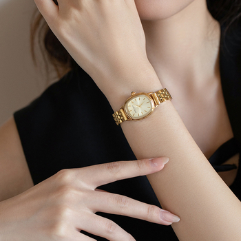 Duffy Goya DG726 ženski kvarcni sat s ovalnim cifernikom, kućište od legure, kaiš od nehrđajućeg čelika, vodootpornost 30M