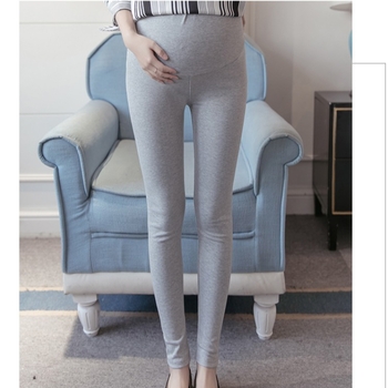 Trudničke tajice s potporom za trbuh — pamuk 90–95%, spandex <30%, srednja debljina, uski kroj, jesen 2024