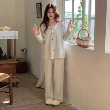 Mātīšu pidžāmu komplekts ar barošanas atveri, svītrainas, garas piedurknes, bikses komplekts, vilnas maisījums, poliesteris 90-95%, elastāns