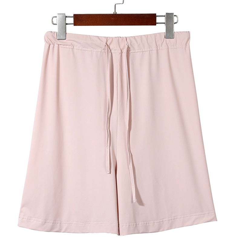 Trudničke šorceve, široki kroj, ljetni ice silk materijal, Nylon 80–90% + Spandex <30%, sa šnjiricom za podešavanje, prozračan