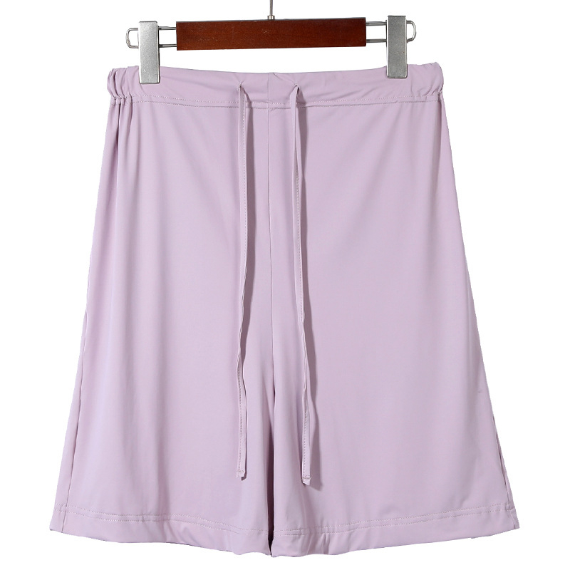 Trudničke šorceve, široki kroj, ljetni ice silk materijal, Nylon 80–90% + Spandex <30%, sa šnjiricom za podešavanje, prozračan