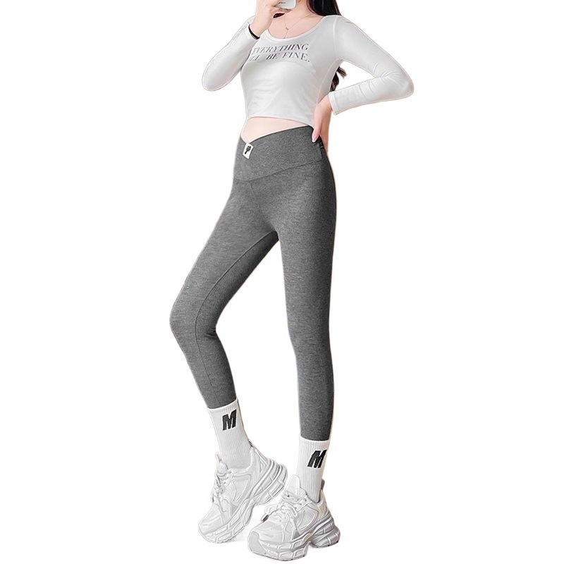 Trudničke skinny hlače s potporom za trbuh, tople, pamuk–poliesterska smjesa 50–70% i pamuk s zrakom 30–50%