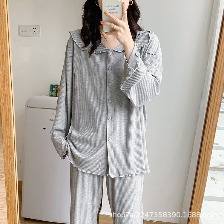 Tehotenský set na dojčenie, polyester, dlhý rukáv, nohavice, jednoduchý ležérny štýl