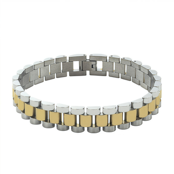 Huawei/Samsung nutikellarihm, roostevabast terasest ja nahast, volditav klips, kolm helmega disain