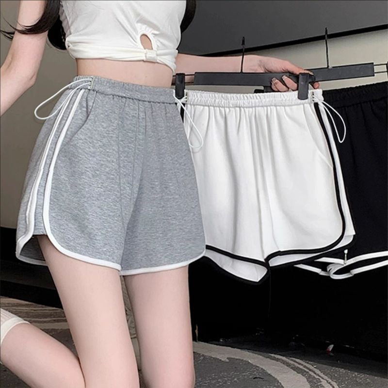 Rasedate püksid, Korea stiilis, puuvillane, 3/4 pikkus, vaba lõige, kõhutoetus, puuvill 70–80%, Spandex <30%, suvi 2025