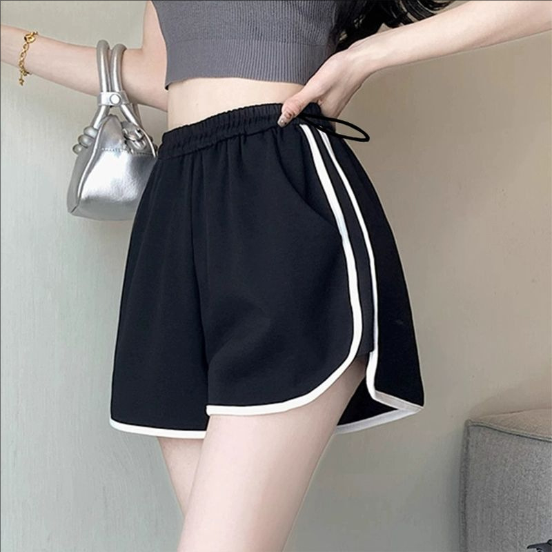 Rasedate püksid, Korea stiilis, puuvillane, 3/4 pikkus, vaba lõige, kõhutoetus, puuvill 70–80%, Spandex <30%, suvi 2025