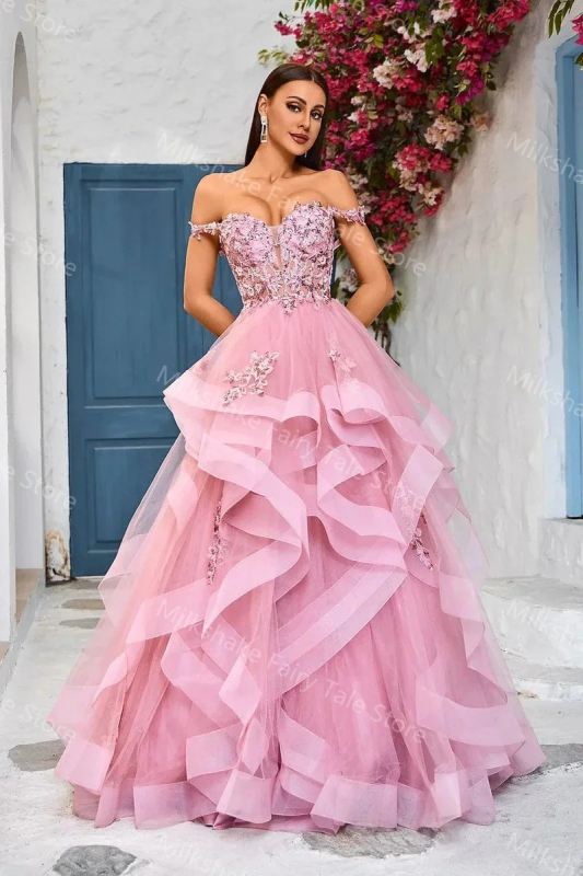 Vakara kleita ar vienu plecu, bez piedurknēm, garā kleita, augsta vidukļa, pūkaina svārka daļa, poliester 70–80%