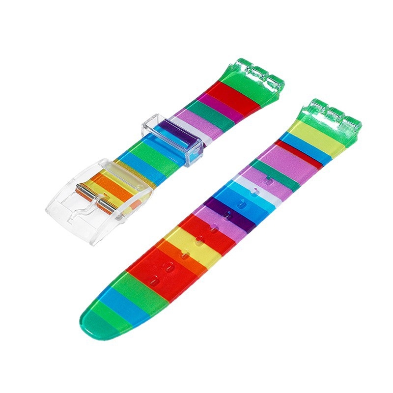 Silikon kaiš za Swatch kompatibilan — vodootporan, materijal: silikon, šifra proizvoda: Strap, marka: Qifulong, sezona: Zima 2023