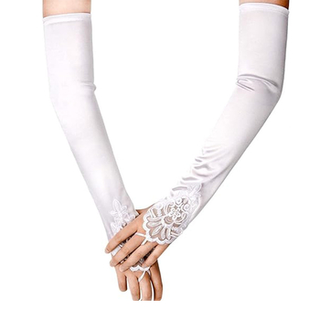 Γυναικείοι σατέν γάντες για μασκέ 1920s – διακοσμητικά, με μακρύ δάχτυλο, άνοιξη 2023