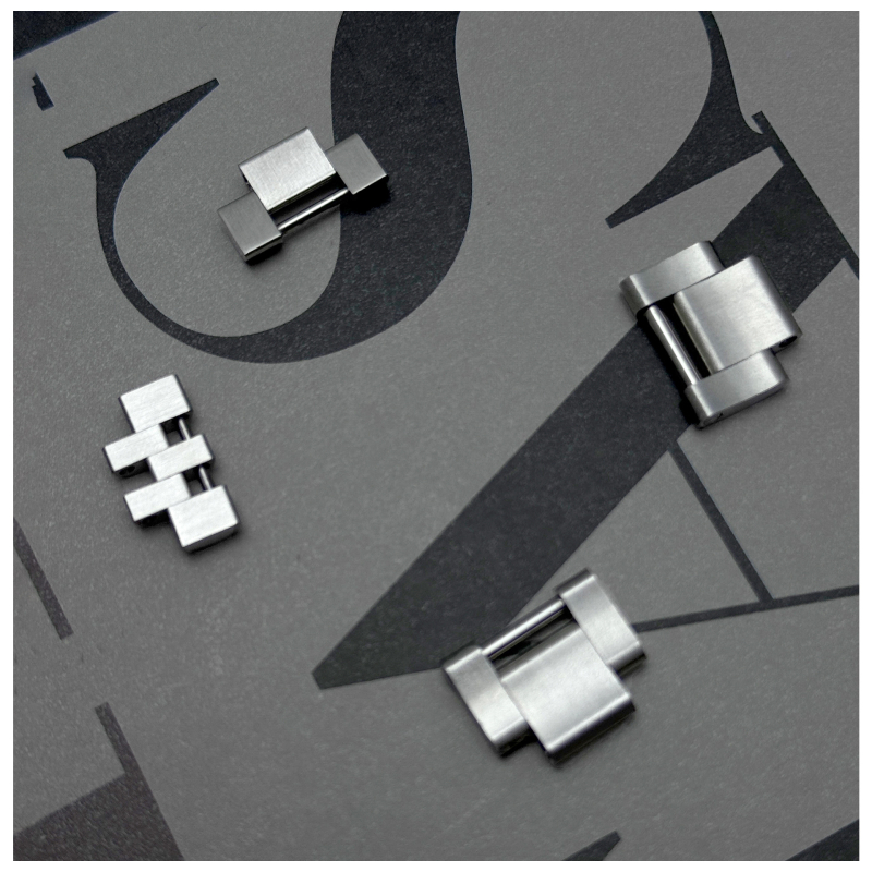 Extensie pentru curea de ceas din oțel inoxidabil — Time Chain Strap, compatibil cu curea Rolex din oțel, lansare vară 2025 (Brand: Time Chain Strap; Material: oțel inoxidabil; Compatibilitate: curea Rolex din oțel; Lansare: Vară 2025)