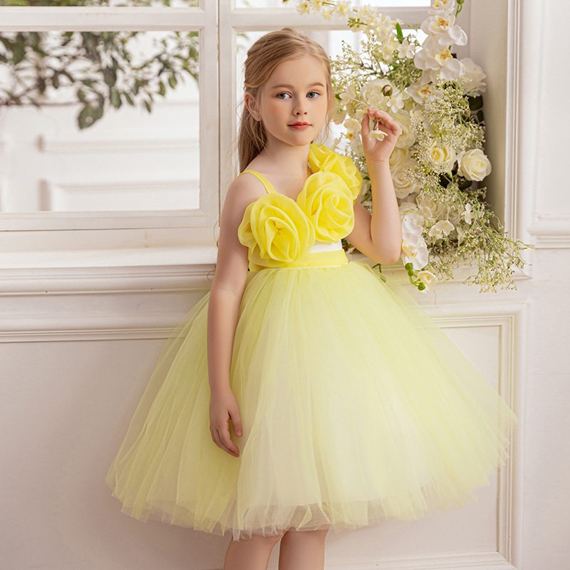 Bērnu kleita ballēm un skatuves izrādēm, meitenēm 3-8 gadi, 100% poliester, oderējums kokvilna