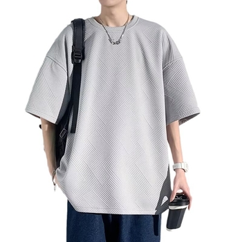 Marškinėliai, 320 g sunkus vaflių audinys, raglano trumpomis rankovėmis, apvali kaklo linija, poliesteris