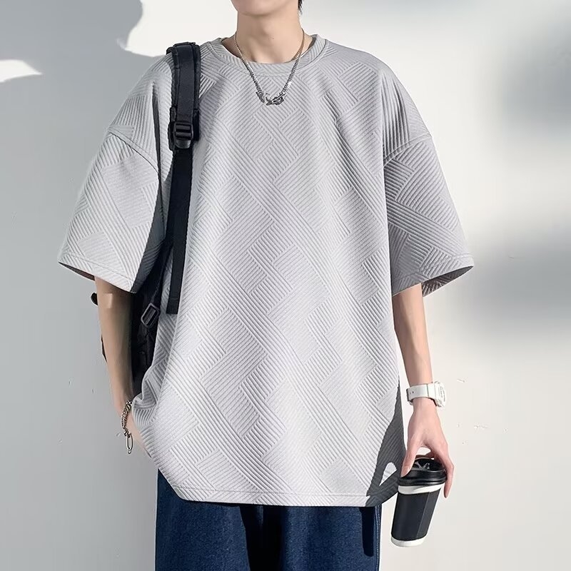 Marškinėliai, 320 g sunkus vaflių audinys, raglano trumpomis rankovėmis, apvali kaklo linija, poliesteris