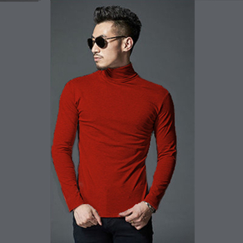 Vyrų fliso marškiniai su aukštu kaklu, ilgomis rankovėmis - Leisure Puloveris, poliesteris, vientisas raštas, žiema pavasaris ruduo