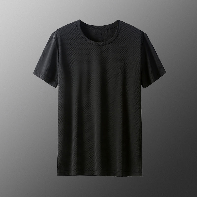 Tričko s dýchajúcim ice silk materiálom, rýchloschnúce, voľný strih, krátke rukávy, okrúhly výstrih