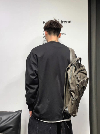 SHX japanski osvježavajući pulover majica, 100% combed cotton, okrugli ovratnik, dugi rukav, širok kroj