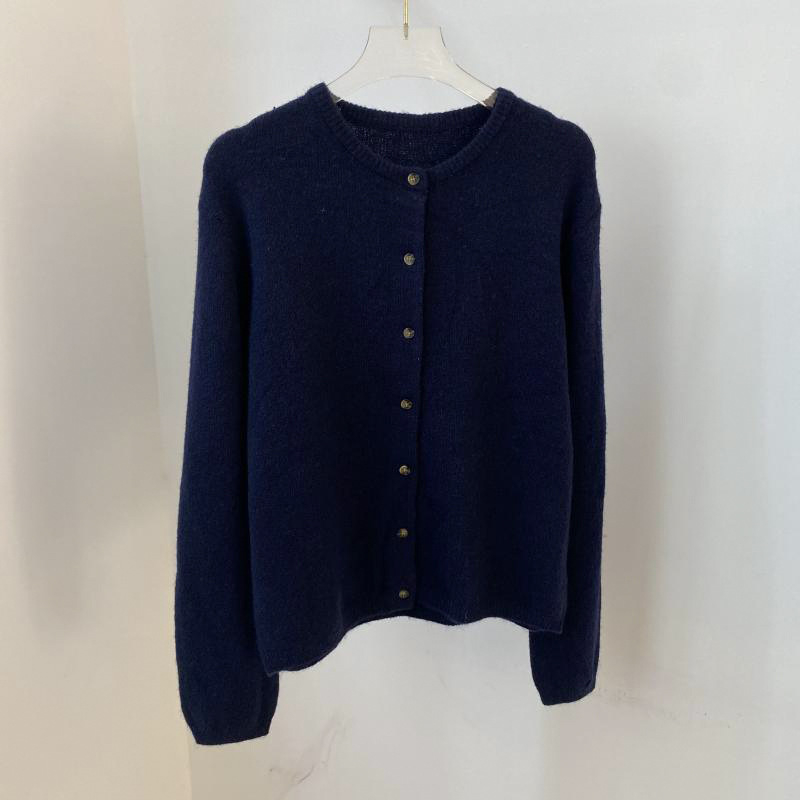 Cardigan džemper s okruglim izrezom, dugim rukavima, udoban kroj, akrilna smjesa, duljina 50–65 cm