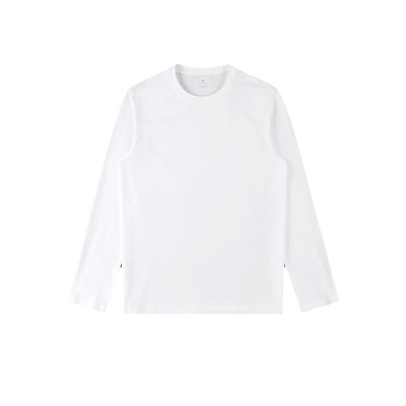 Meeste antibakteriaalne puuvillane kapuutsiga pika varrukaga T-särk, baaskiht, vaba lõige, sügis 2023