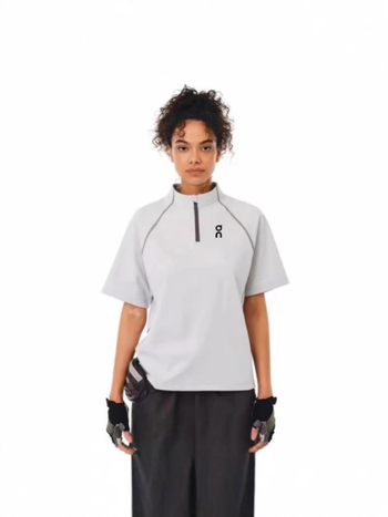 Unisex T‑shirt από Ice Linen με κοντά μανίκια, U-λαιμό, ανάγλυφο μοτίβο, ελεύθερη γραμμή, 70-80% Regenerated Cellulose Fiber