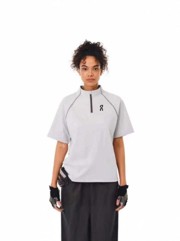 Unisex T‑shirt από Ice Linen με κοντά μανίκια, U-λαιμό, ανάγλυφο μοτίβο, ελεύθερη γραμμή, 70-80% Regenerated Cellulose Fiber