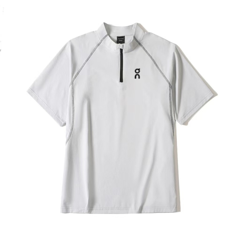 Unisex T‑shirt από Ice Linen με κοντά μανίκια, U-λαιμό, ανάγλυφο μοτίβο, ελεύθερη γραμμή, 70-80% Regenerated Cellulose Fiber