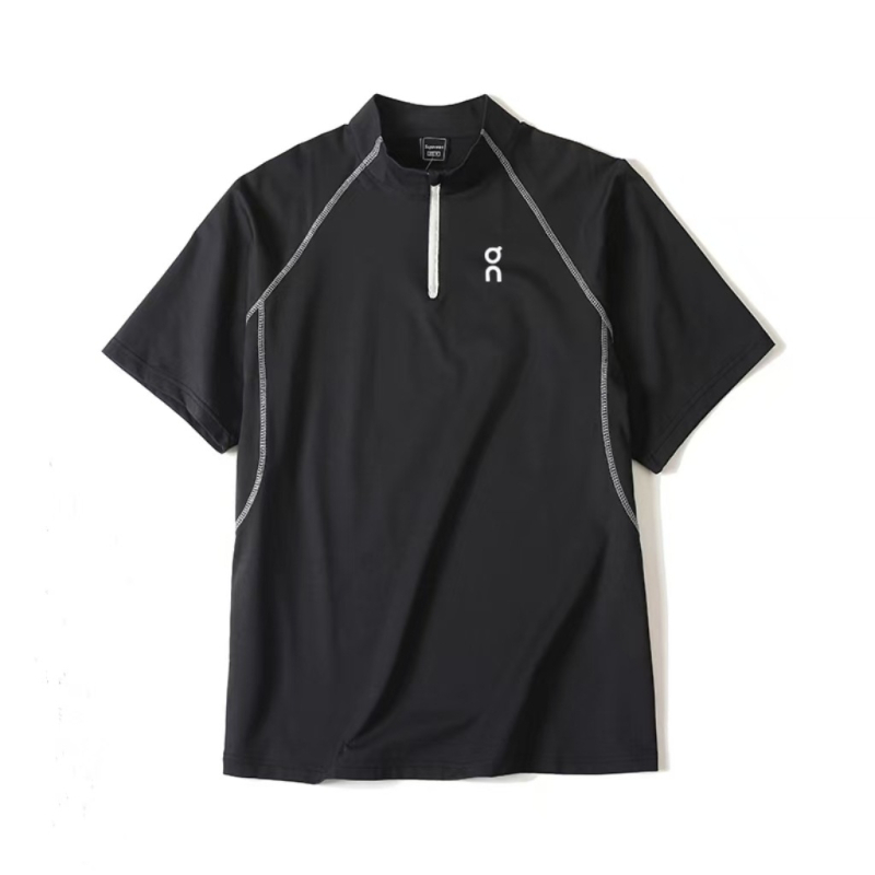 Unisex T‑shirt από Ice Linen με κοντά μανίκια, U-λαιμό, ανάγλυφο μοτίβο, ελεύθερη γραμμή, 70-80% Regenerated Cellulose Fiber