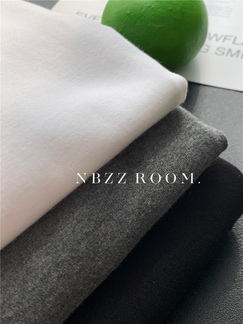 Női 95% pamut kerek nyakú T-shirt, rövid raglán ujjakkal, laza szabású, egyszínű, ősz 2025 koreai-japán szabadidős stílus