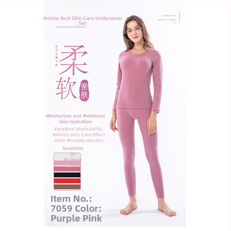 Sieviešu termiskā bāzes komplekts ar apaļu kaklu, galvenais audums: poliesteris 87,3%, mērena siltums, auduma svars 181–200 g/m², vienkāršs slānis