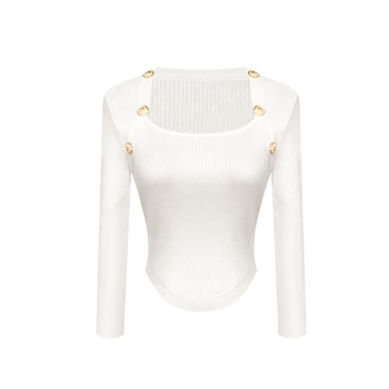 Kötött pulóver: kötött anyag elasztánnal, karcsú szabás, hosszú ujjú, egyszínű minta (kötött anyag elasztánnal; karcsú szabás; hosszú ujjú; egyszínű minta)