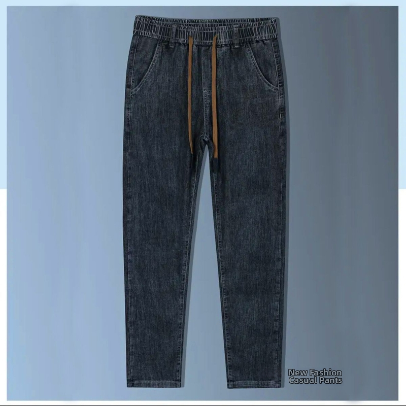 Meeste Chenille-kangast teksad jänesekarva voodriga, kõrge vöökoht, tõmblukk, sirge lõige, talviseks kandmiseks