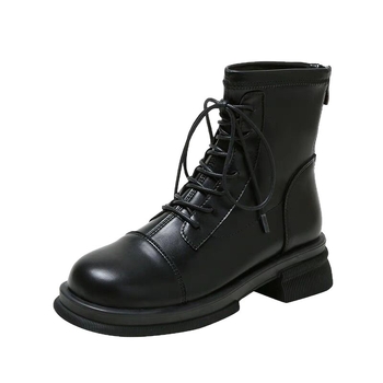 Ženske Martin čizme – PU gornji dio, gumeni đon, klinasti potpetica 3–5 cm, stražnji zatvarač
