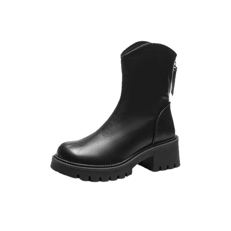 Ženske Martin čizme, britanskog stila, PU koža gornji dio, gumena potplat, do potkoljenice, stražnji zatvarač