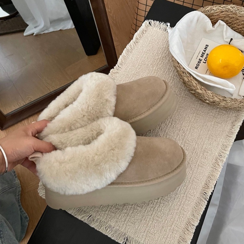 Tatzler ženske zimske čizme s debelim potplatom, gornji dio od teleće kože, vunena postava, EVA potplat, kratka visina, zima 2025