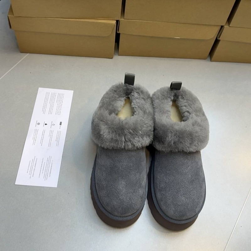 Tatzler ženske zimske čizme s debelim potplatom, gornji dio od teleće kože, vunena postava, EVA potplat, kratka visina, zima 2025