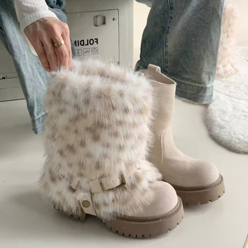 Ženske Martin čizme, nubuk velur gornji dio, gumena potplata, niski kroj, 6-8 cm visok pet, vodootporne i protuklizne, topla podstava