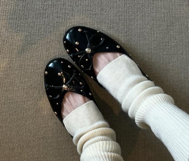 Doudou cipele za svakodnevno nošenje, okrugli vrh, PU gornji dio, slip-on, gumeni potplat, visina pete 3–5 cm