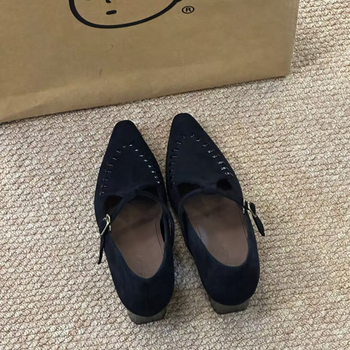 Ženske Mary Jane cipele, uski nos, debeli pet 6–8 cm, PU gornji dio, gumeni potplat