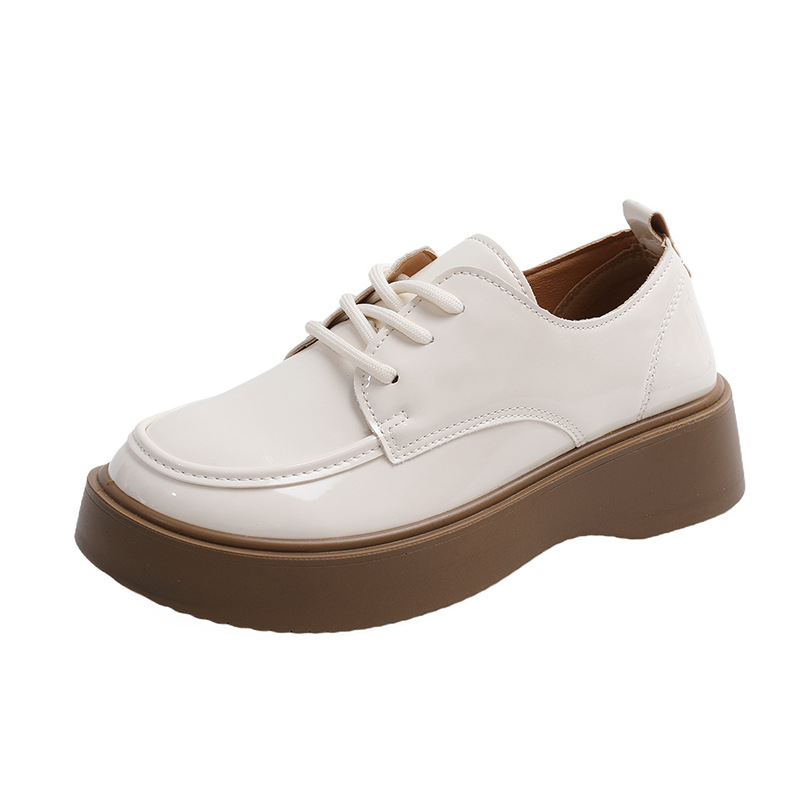 Ženske loaferice s debelom potplatom, PU gornji dio, okrugli vrh, niski 1–3 cm, gumena potplata