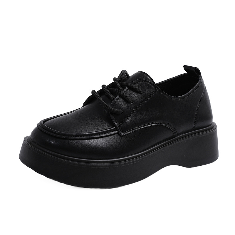 Ženske loaferice s debelom potplatom, PU gornji dio, okrugli vrh, niski 1–3 cm, gumena potplata