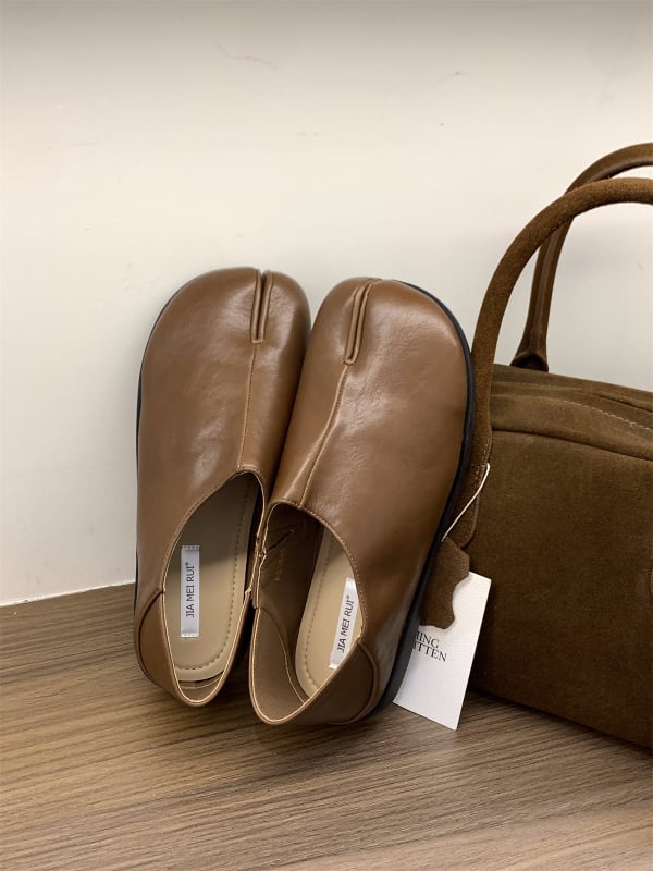 Ženske Mary Jane cipele, kvadratni vrh, niski podnož, gumeni potplat, gornji dio od Super Fiber