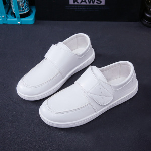 Ženske medicinske cipele za sestre, PU gornji dio, prozračne, bez vezanja, niski potpetica 1–3 cm, protuklizne