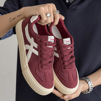 Muške skate tenisice – retro stil, platnasta gornja, vulkanizirana gumena potplat, niski kroj, vezice, EVA ulošak