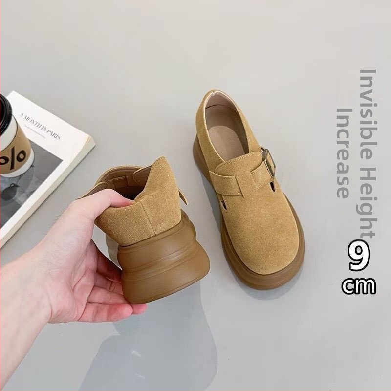 Ženske Birkenstock stil ravne cipele s Velcro kopčom, okrugli vrh, gornji dio od mikrovlaknaste kože, unutarnji mikrovlak, gumeni potplat